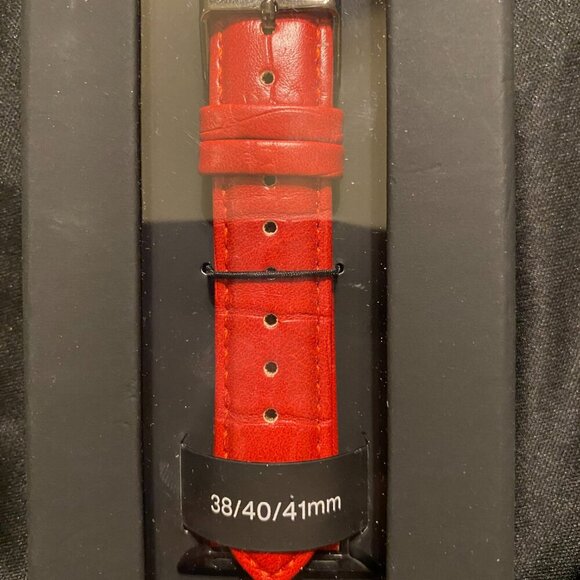 Steve Madden Watch Strap Red Leather Synthetic 38mm 40mm 41mm NEW IN BOX - Picture 8 of 11